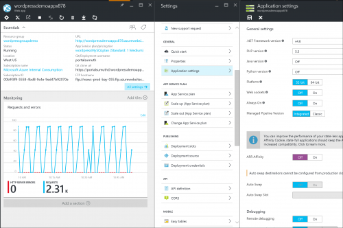 Disable ARR cookie in portal