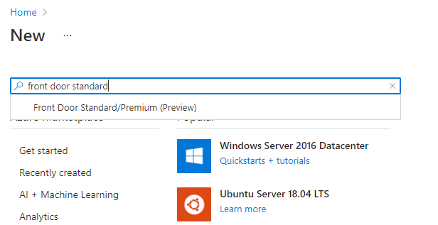 Azure Front Door Standard/Premium